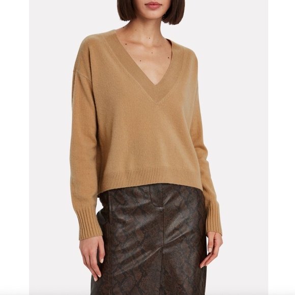 Intermix Elroy V-Neck Cashmere Sweater - Picture 1 of 6